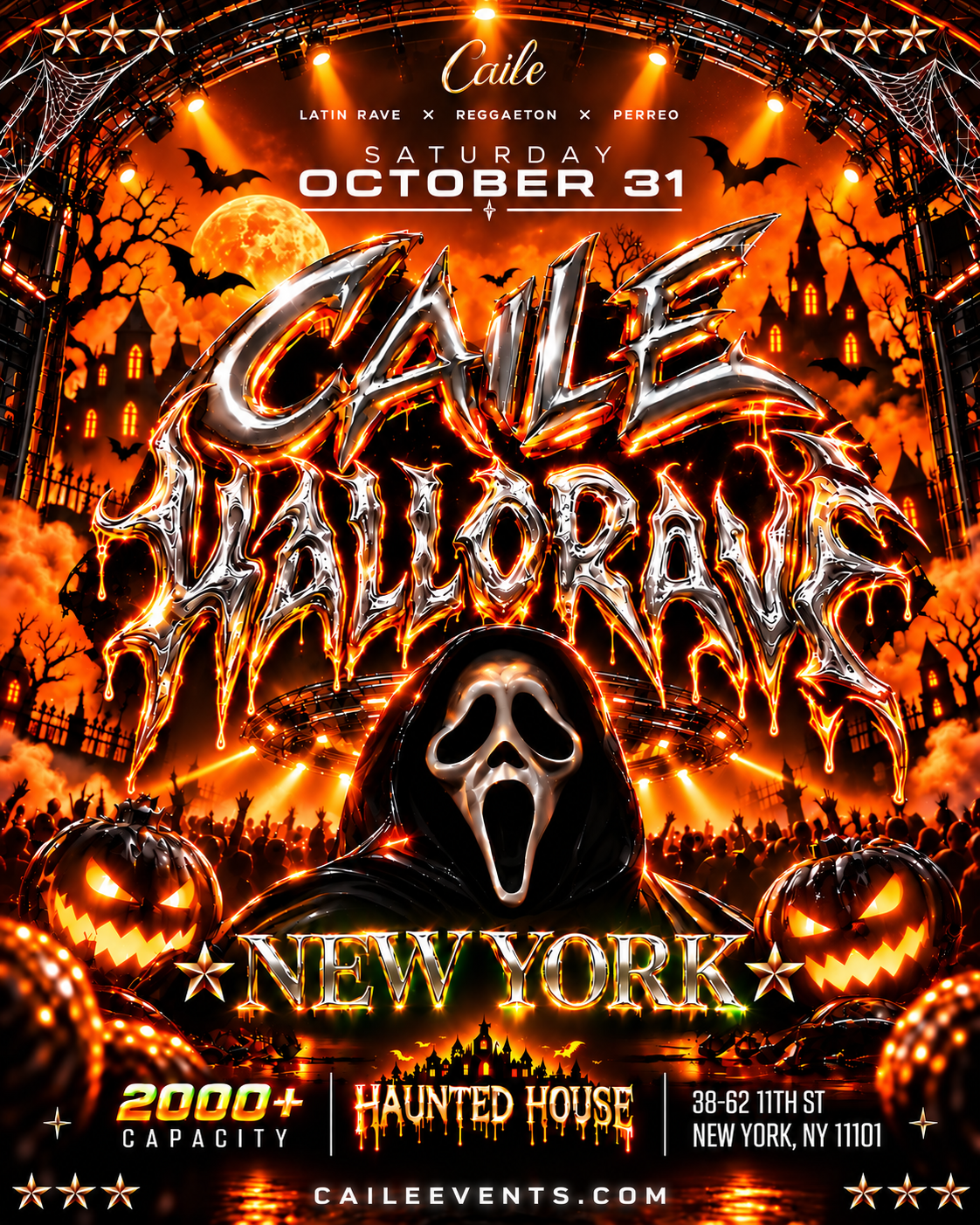CAILE HalloRave — official flyer